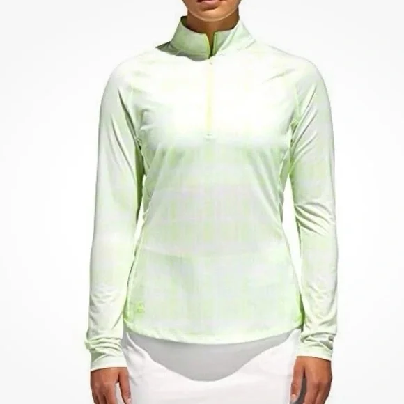 adidas Women's UPF Long Sleeve Polo Mock Neck Zip New XL - Picture 1 of 11